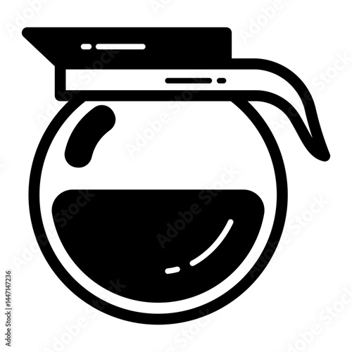 Coffee Pot Solid Black