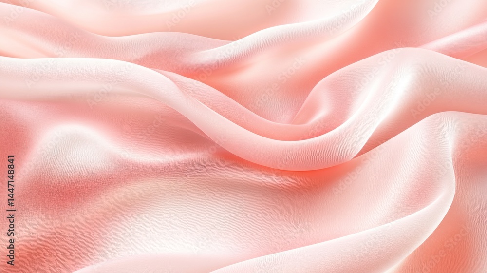 Soft, elegant folds of a light peach-toned fabric. Soft, elegant folds of a light peach-toned fabric.