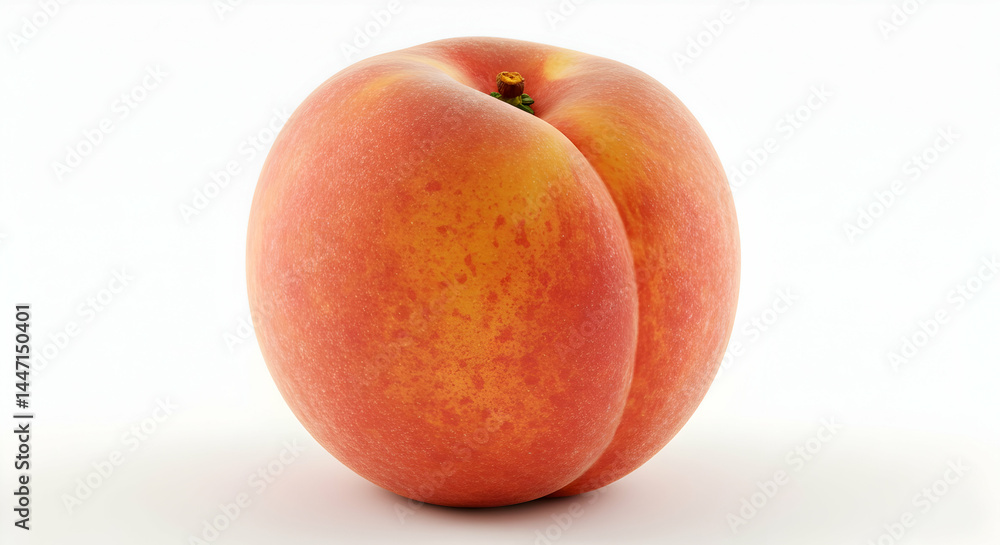Realistic detailed peach Realistic detailed peach