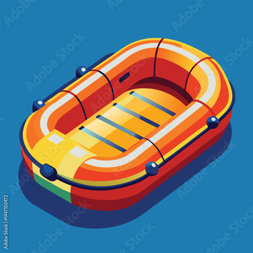 inflatable-raft vector