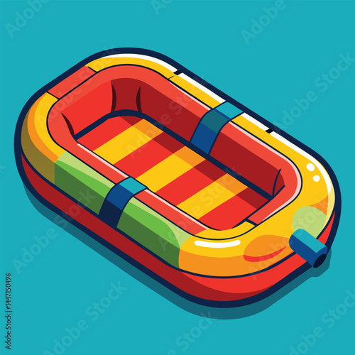 inflatable-raft vector
