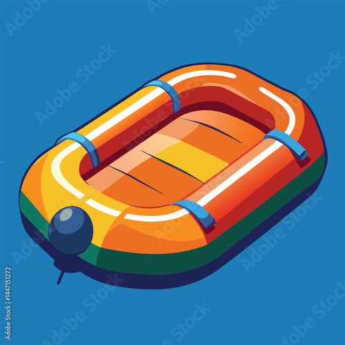 inflatable-raft vector
