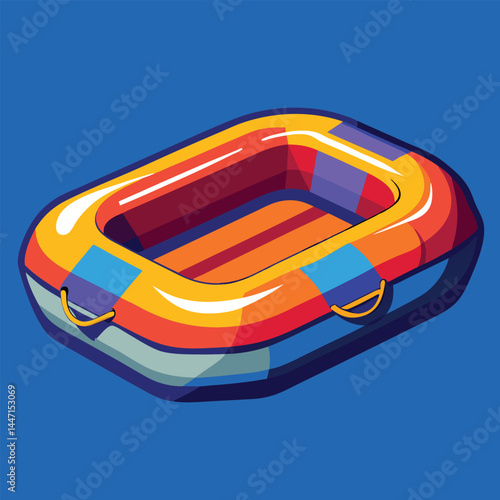 inflatable-raft vector
