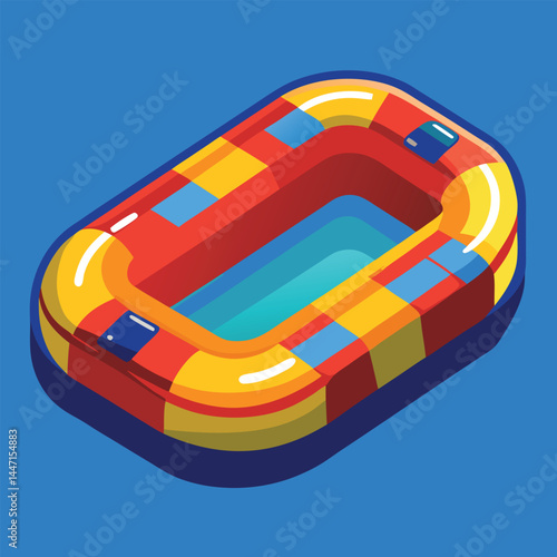 inflatable-raft vector