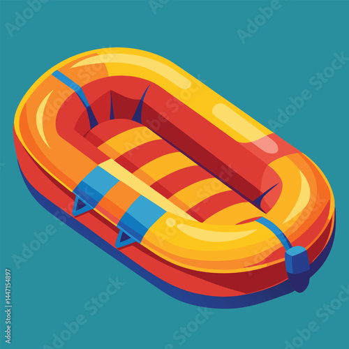 inflatable-raft vector