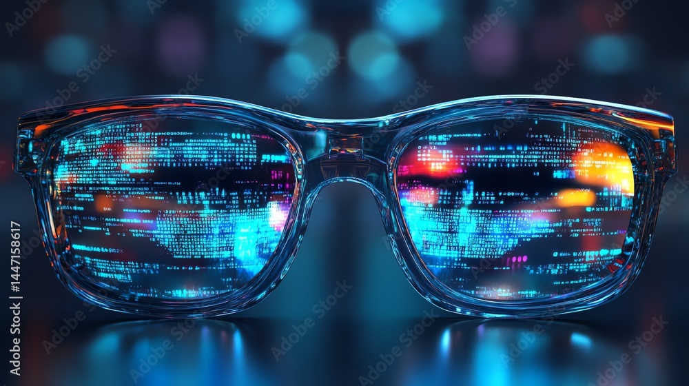 Augmented reality glasses using AI to display live data Augmented reality glasses using AI to display live data