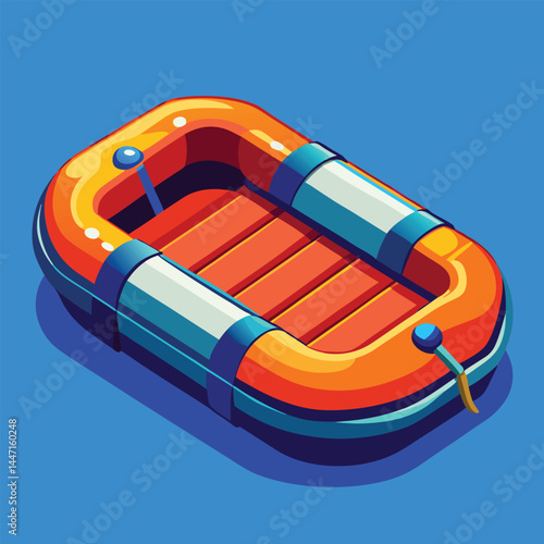 inflatable-raft vector