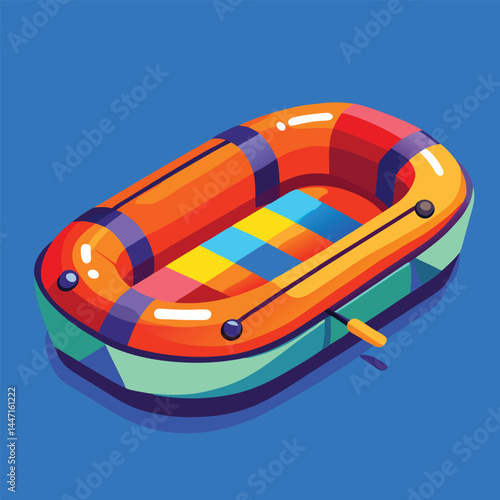 inflatable-raft vector