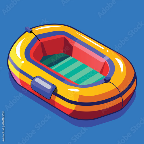 inflatable-raft vector