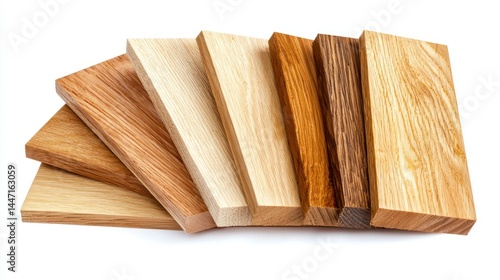 MDF (Medium Density Fiberboard) isolated on white background