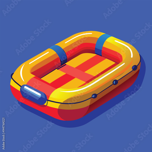 inflatable-raft vector
