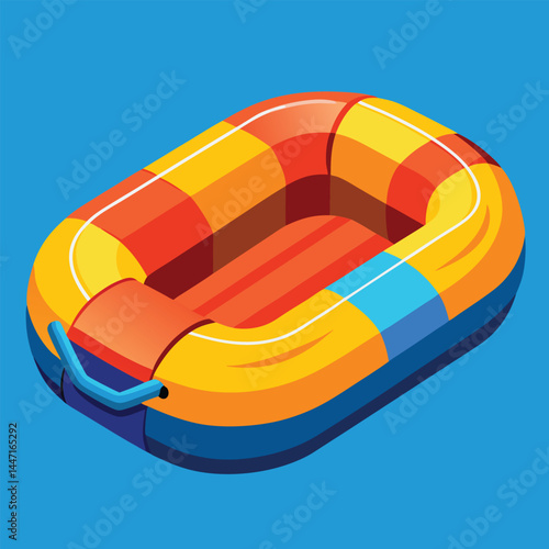 inflatable-raft vector