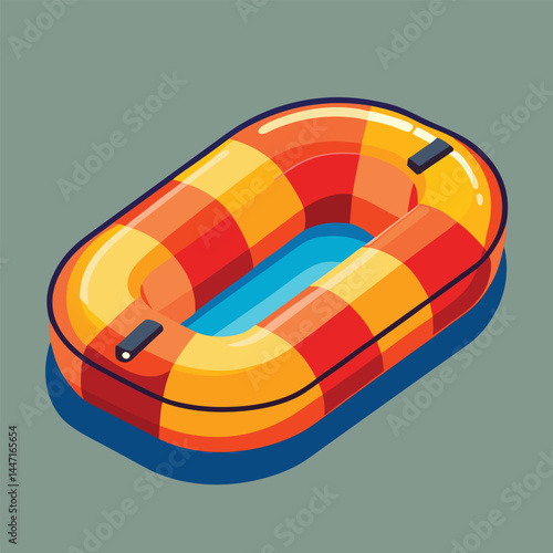 inflatable-raft vector
