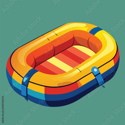 inflatable-raft vector