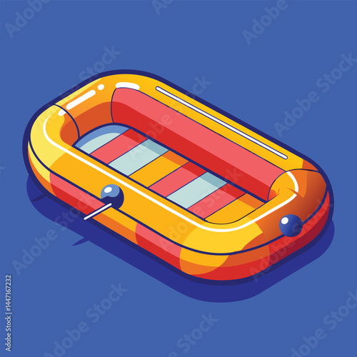 inflatable-raft vector