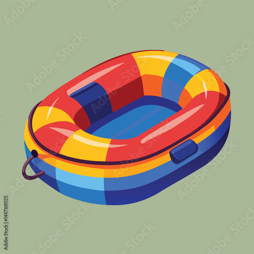 inflatable-raft vector