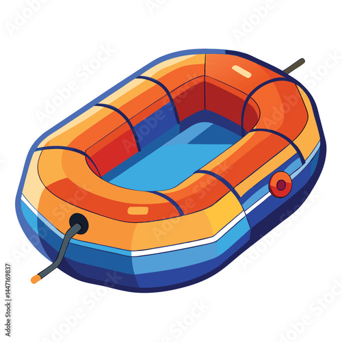 inflatable-raft vector
