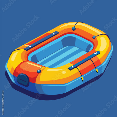 inflatable-raft vector
