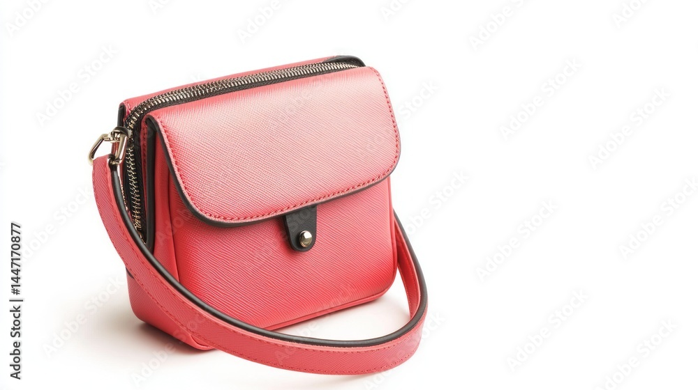 Naklejka premium Mini shoulder bag isolated on white background
