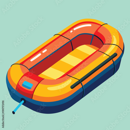 inflatable-raft vector