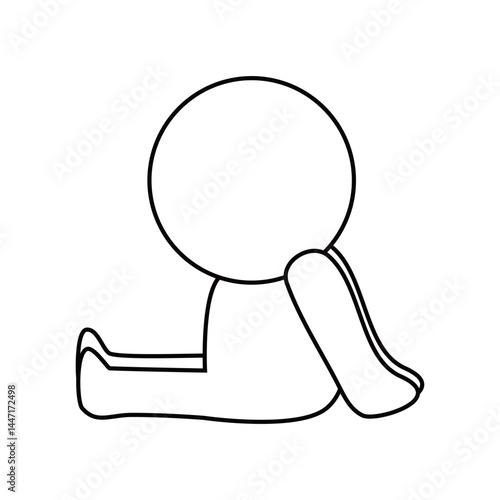 座っている人物アイコン