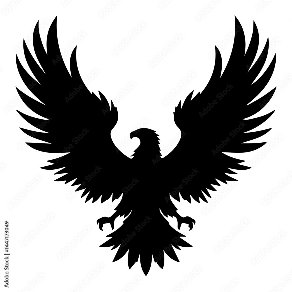 Fototapeta premium eagle tattoo vector