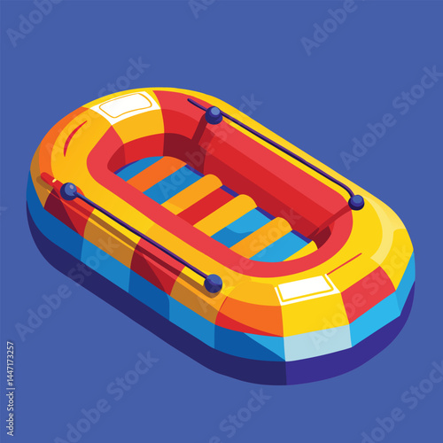 inflatable-raft vector