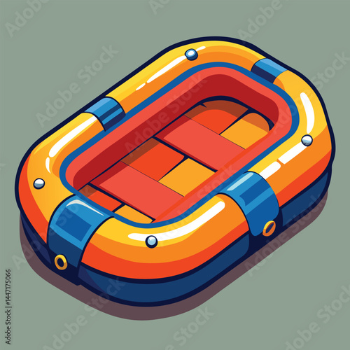 inflatable-raft vector
