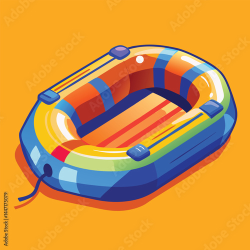 inflatable-raft vector