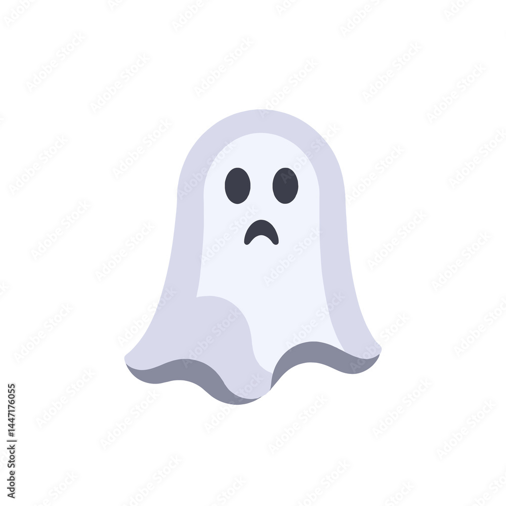 Sad Ghost Illustration for Halloween_Spooky Season_Cute Ghost Character_Halloween Decoration_Boo_Ghostly Apparition_Cartoon Ghost Image_Friendly Ghost_Halloween Vector Art Sad Ghost Illustration for Halloween_Spooky Season_Cute Ghost Character_Halloween Decoration_Boo_Ghostly Apparition_Cartoon Ghost Image_Friendly Ghost_Halloween Vector Art