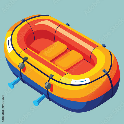 inflatable-raft vector