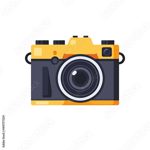 Vintage_Yellow_Camera_Photography_Equipment_Retro_Style_Classic_Film_Camera_Icon_Photography_Enthusiast_Creative_Vision_Capturing_Memories_Old_School_Cool_Image
