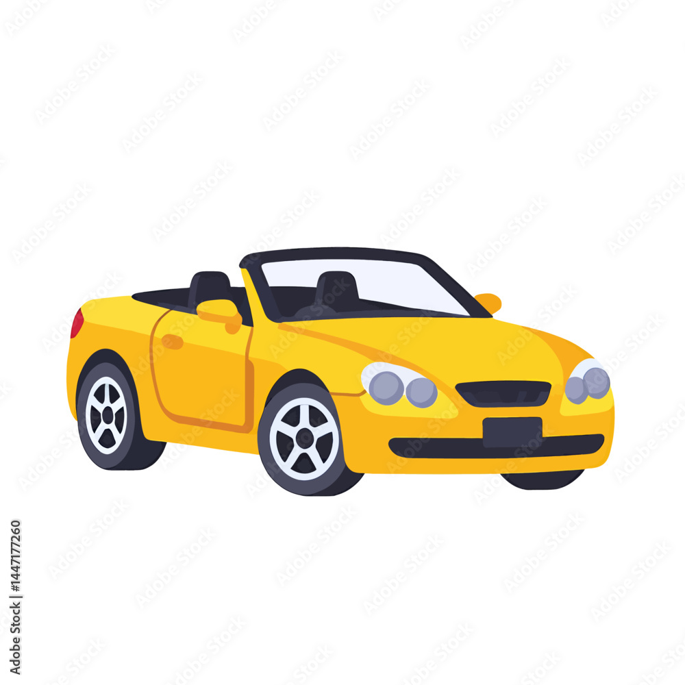 Yellow Convertible Car Illustration_Modern Automobile Graphic_Open Top Vehicle Image_Stylish Car Design_Transportation Icon_Isolated Car Clipart_Convertible Car Model Yellow Convertible Car Illustration_Modern Automobile Graphic_Open Top Vehicle Image_Stylish Car Design_Transportation Icon_Isolated Car Clipart_Convertible Car Model