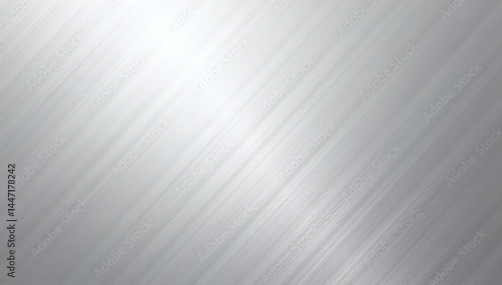 Close-up shot of brushed stainless steel with subtle light reflections, showcasing a sleek and modern metallic finish Close-up shot of brushed stainless steel with subtle light reflections, showcasing a sleek and modern metallic finish