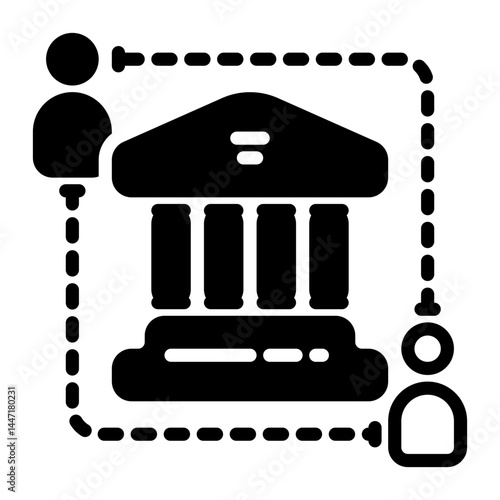 Money Transfer icon, glyph icon style