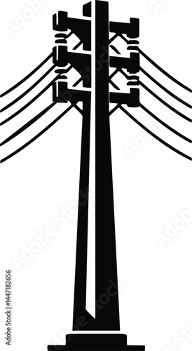 Cable Barrier Post Silhouette with Industrial Strength Design