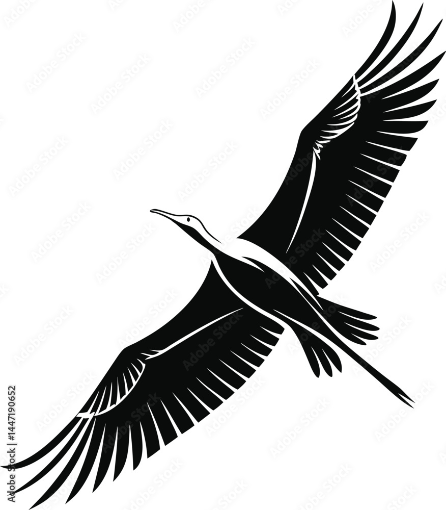 Obraz premium eagle silhouette vector