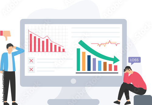 Business losses or financial setbacks, revenue decline or profit reduction, cost overruns or budget mismanagement, operational inefficiencies or resource wastage, market downturn or economic slowdown,