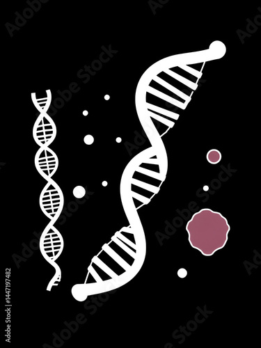Genetic predisposition concept icon. DNA mutation. Human disease factors. Genetic susceptibility idea thin line illustration. Vector isolated outline RGB color drawing. Editable stroke