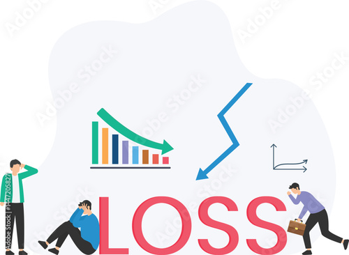 Profit loss or financial downturn, revenue decrease or income reduction, expense overrun or cost escalation, negative growth or declining profits, loss analysis or financial review, budget imbalance o