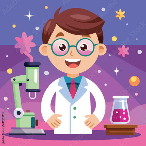scientist in laboratory scientist in laboratory with test tubes