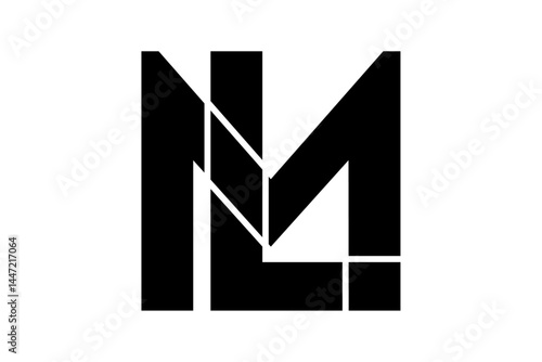 ML Monogram Logo Design: Unique Vector Style for Creative, Modern, and Professional Branding