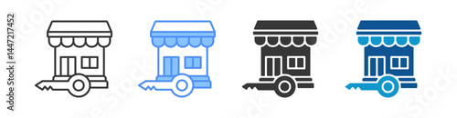 Market Entry Multistyle Icon Sheet