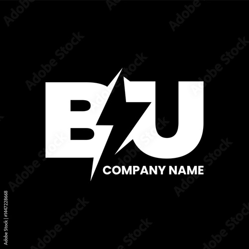 BU energy alectric vector illustration of an abstract background