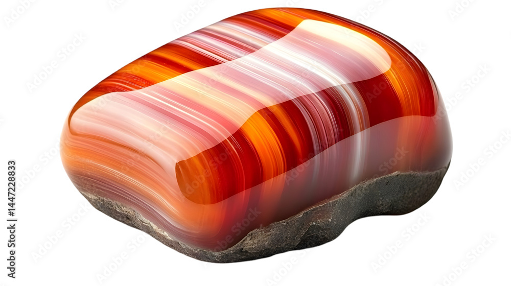 Polished Agate Gemstone, Multicolored, Photo, Transparent Background Polished Agate Gemstone, Multicolored, Photo, Transparent Background