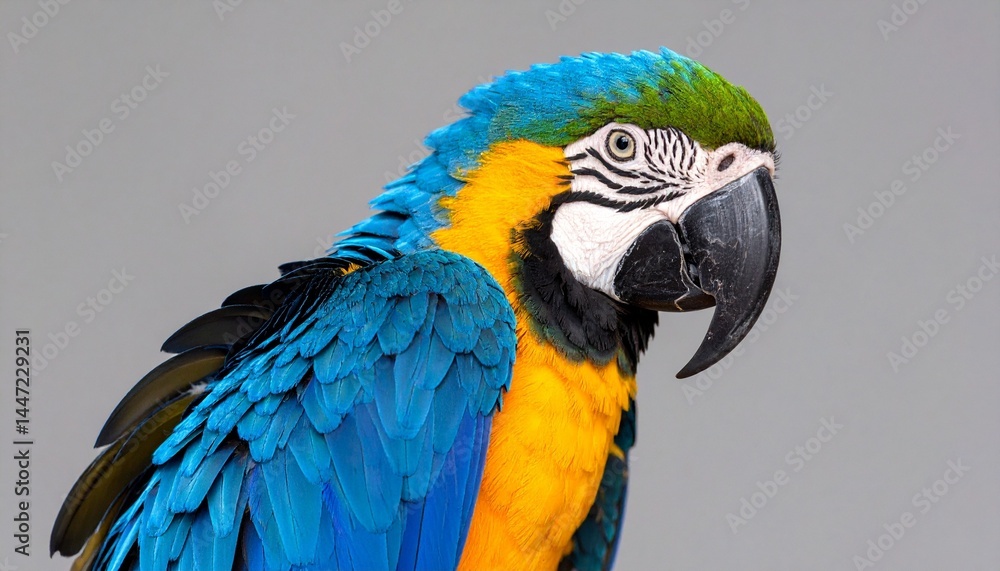 Fototapeta premium blue and yellow macaw