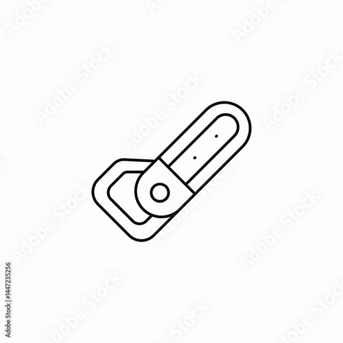 chain saw icon sign vector