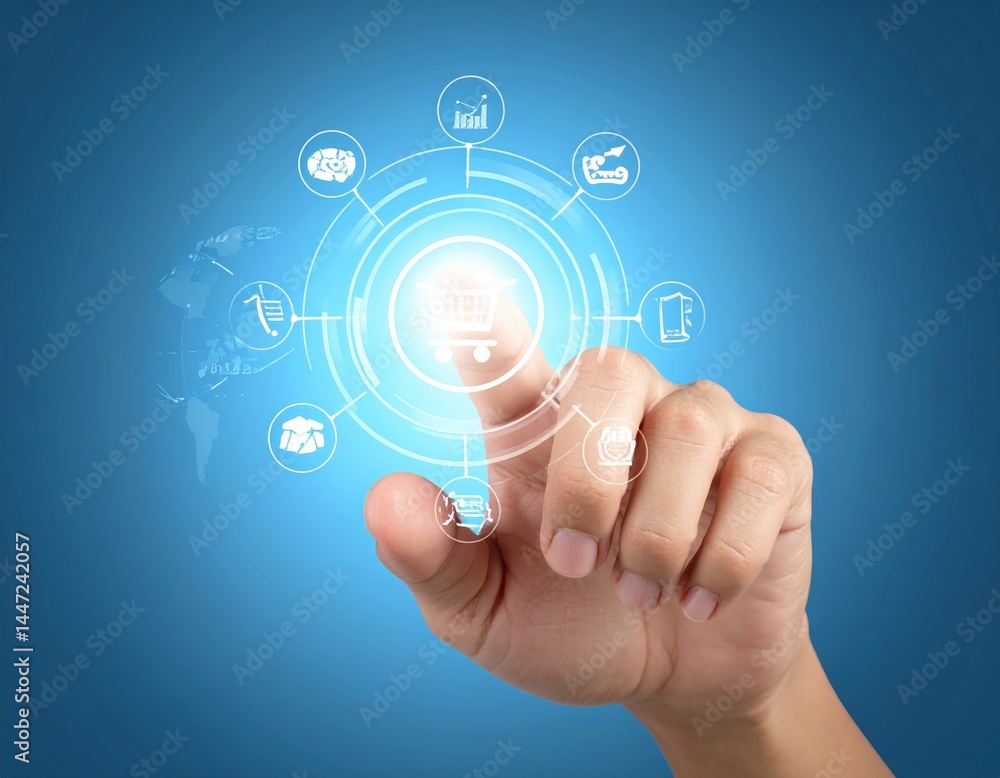 A close-up of a hand gently pressing a button on top of a vibrant image, showcasing a moment of interaction and engagement with technology. A close-up of a hand gently pressing a button on top of a vibrant image, showcasing a moment of interaction and engagement with technology.