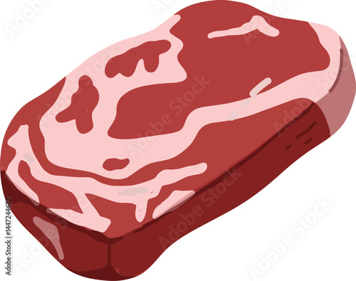 Delicious Raw Steak Cut for Culinary Use