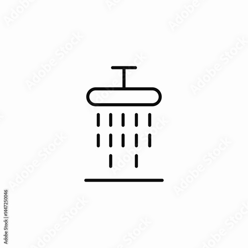 shower head icon sign vector